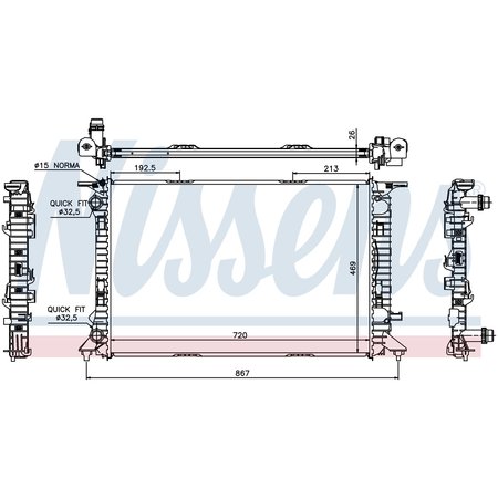 NISSEN Nissens Radiator, 60323 60323